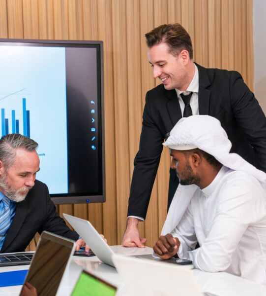 multiracial-business-people-having-meeting-and-bra-2024-07-09-00-48-38-utc (1) Multiracial business people having meeting and brainstorming discussed about work in conference room in the creative office.